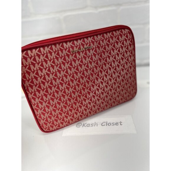 Michael Kors satchel kali medium ipad case tote shoulder bag chili pale gold - Picture 6 of 12